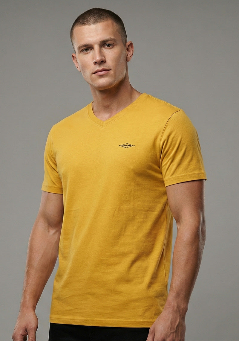 LEE COOPER T- SHIRT R\N [YELLOW]