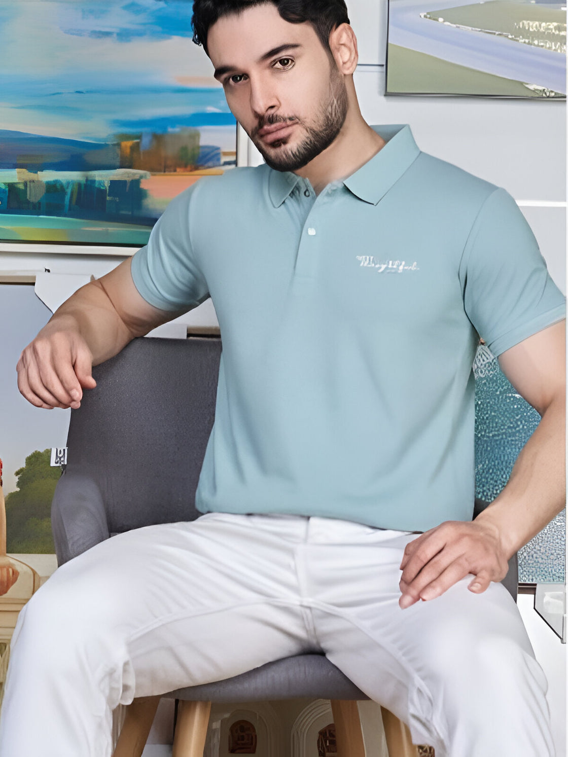 Green - superior dot knit fabric