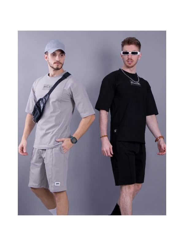 Mens R-Neck Drop Shoulder Cord-Set