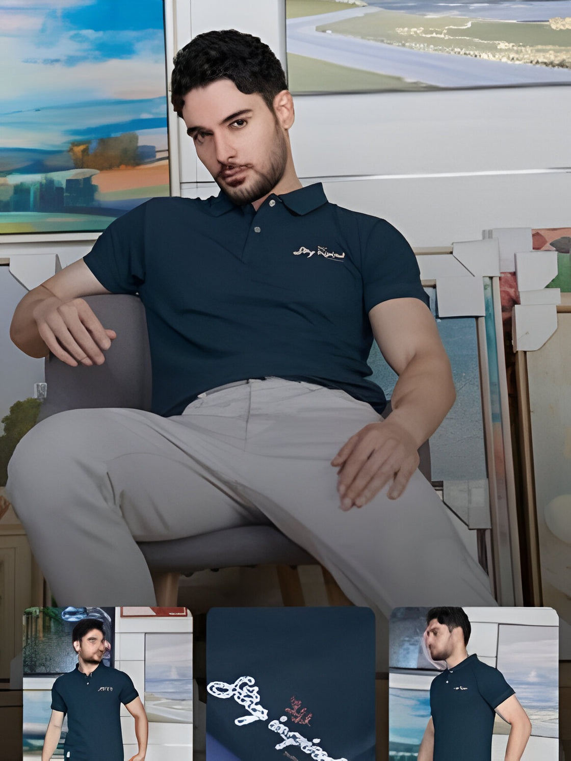 Dark green - superior dot knit fabric