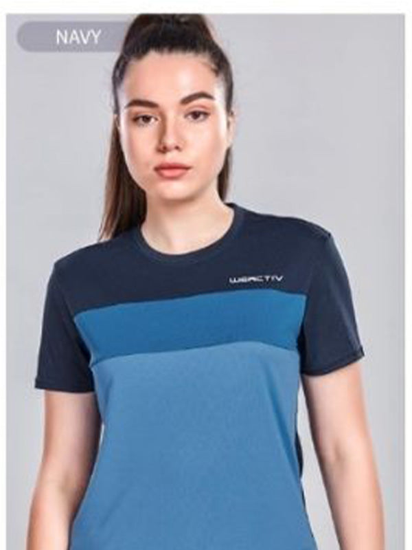 Navy Womens T-shirt Round-Neck
