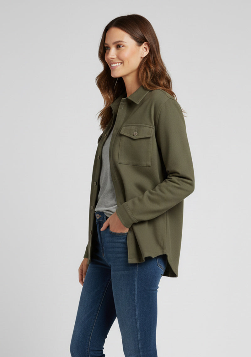 WOMEN JACKET [LEE COOPER]- DENIM[GREEN]