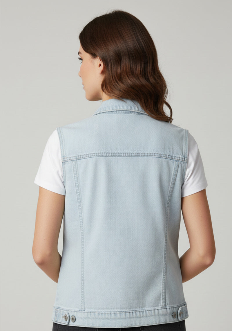 WOMEN JACKET [LEE COOPER] - ICE BLUE [DENIM]